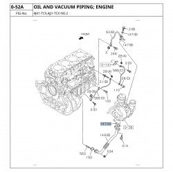 Uszczelka rurki spływu oleju turbosprężarki ISUZU D-MAX 2,5 TDI 3,0 TDI , N-series