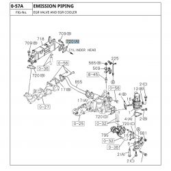 Uszczelka chłodnicy spalin ISUZU D-MAX 2,5 TDI 3,0 TDI , N-series