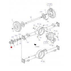 Uszczelniacz zewnętrzny tylnej półosi ISUZU D-MAX