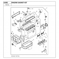 Zestaw uszczelek silnika 4BD1 