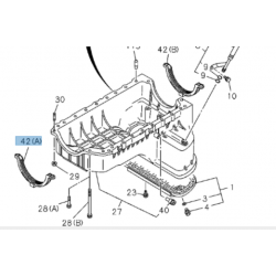Uszczelka miska olejowa-skrzynia korbowa ISUZU RODEO,TROOPER
