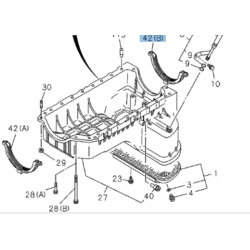 Uszczelka miska olejowa-skrzynia korbowa ISUZU RODEO,TROOPER