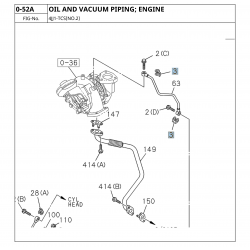 Uszczelka rurki olejowej turbosprężarki ISUZU D-MAX, N-series, F-series